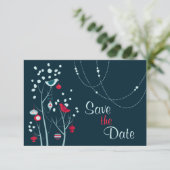 Kerstwinterfeest Woensdag sparen de datum Kaart (Staand voorkant)