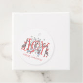 Kerstwinterfeestdag Bedankjes Labels (In situ)