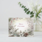 Kerstwinterfeestdag Briefkaart (Staand voorkant)