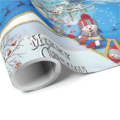 Kerstwinterfeestdag Cadeaupapier (Rol Hoek)