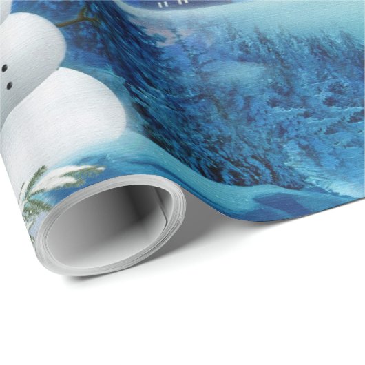 Kerstwinterfeestdag Cadeaupapier (Rol Hoek)