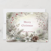 Kerstwinterfeestdag Kaart (Voorkant)