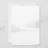 Kerstwinterfeestdag Kaart (Achterkant)