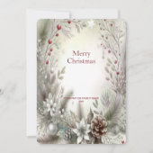 Kerstwinterfeestdag Kaart (Voorkant)