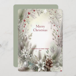 Kerstwinterfeestdag Kaart