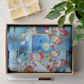 Kerstwinterfeestdag Tissuepapier (Geschenk)