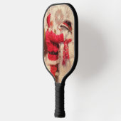  kerstwinterFeestdagen voor Santa Snowman Pickleball Paddle (Links)