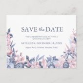 kerstwinterfeilage Sla de datum op Uitnodiging Briefkaart (Voorkant)