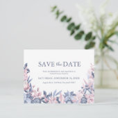 kerstwinterfeilage Sla de datum op Uitnodiging Briefkaart (Staand voorkant)