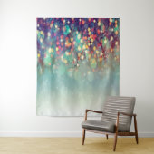 Kerstwintergroene bokeh fotografie wandkleed (In situ)