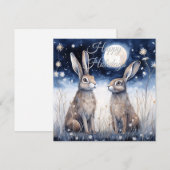 Kerstwinterhaas Feestdagenkaart (Voorkant / Achterkant)