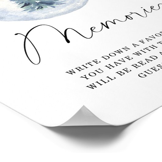 Kerstwinterherinneringen met het bruid poster (Hoek)