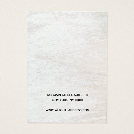 kerstwinterkardinaal met juwelenvertoning visitekaartje (Achterkant)