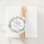 Kerstwinterkleertjes met aangepaste naam bedankjes labels (In situ)