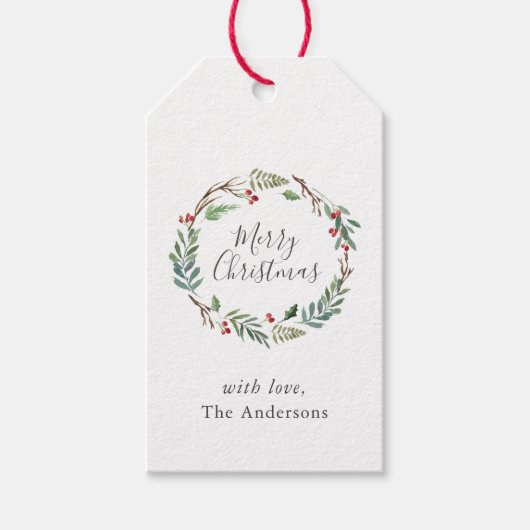 Kerstwinterkleertjes met aangepaste naam cadeaulabel (Voorkant)