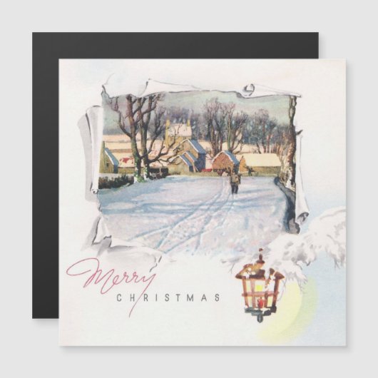 kerstwinterlandschap (Voorkant / Achterkant)
