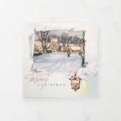  kerstwinterlandschap drieluik wenskaart (Cover)