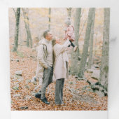 kerstwinterlandschap drieluik wenskaart (Binnenzijde eerst)