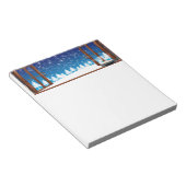 Kerstwinterontwerp Notitieblok (Schuin)