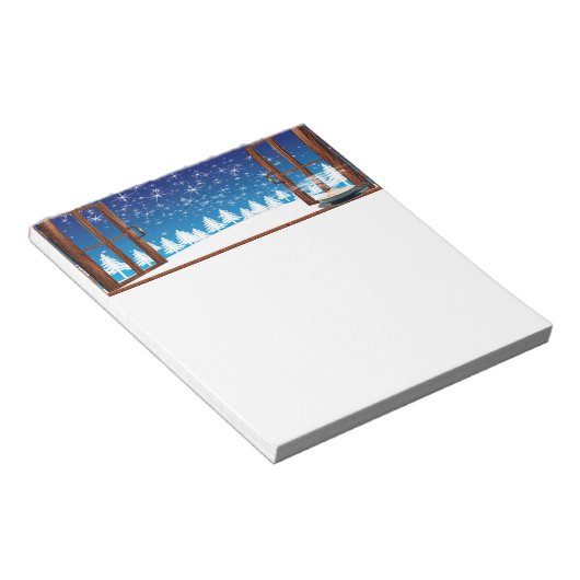 Kerstwinterontwerp Notitieblok (Schuin)