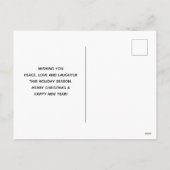 Kerstwinterpatroon Feestdagenkaart (Achterkant)