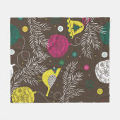 kerstwinterpatroon fleece deken (Voorkant (Horizontaal))