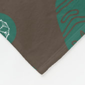 kerstwinterpatroon fleece deken (Hoek)