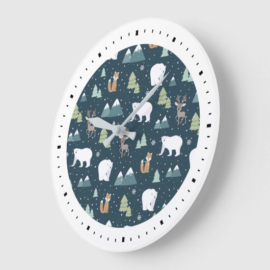 Kerstwinterpatroon Grote Klok (Hoek)