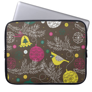 kerstwinterpatroon laptop sleeve