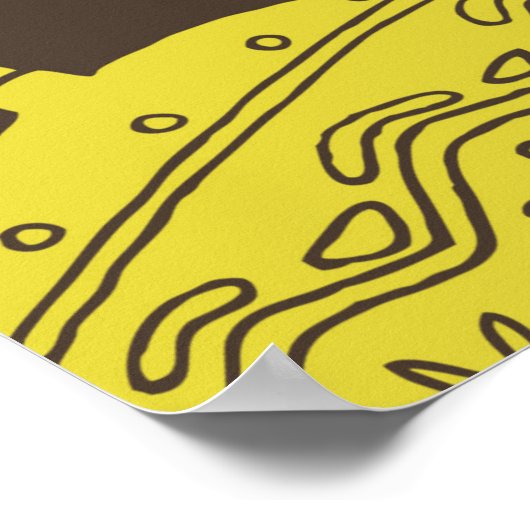 kerstwinterpatroon poster (Hoek)