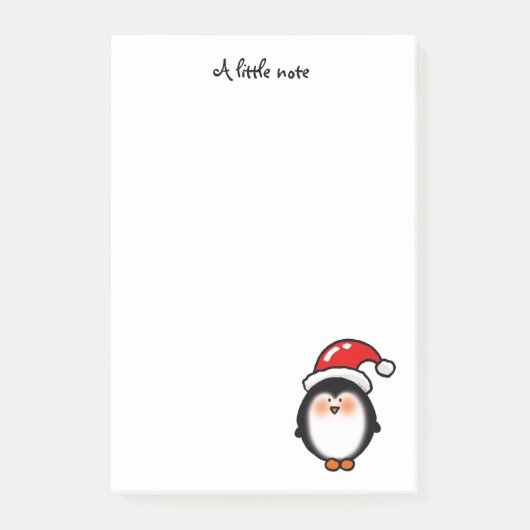 Kerstwinterpinguïn - Vrolijk kerstfeest Post-it® Notes (Voorkant)