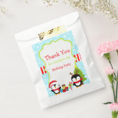 Kerstwinterpinguïns Bedankzakje (Gezegeld)