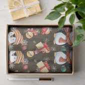 Kerstwinterpinguïns sneeuwvlokken voor kinderen tissuepapier (Geschenk)