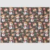 Kerstwinterpinguïns sneeuwvlokken voor kinderen tissuepapier (Voorkant)