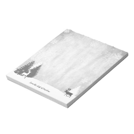 kerstwinterrecorder notitieblok (Linkerzijde)