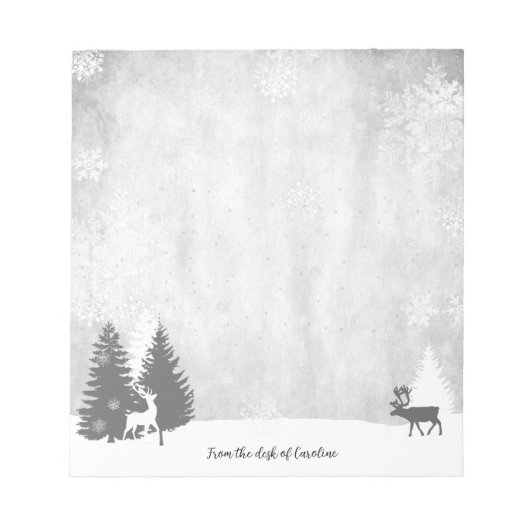 kerstwinterrecorder notitieblok (Voorkant)