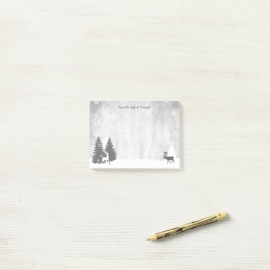 kerstwinterrecorder post-it® notes (Op bureau)