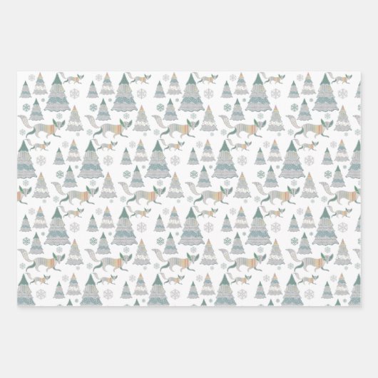 Kerstwinters Inpakpapier Vel (Voorkant)