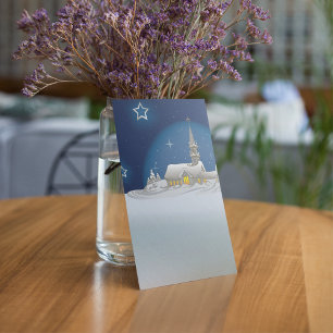 Kerstwinterscène Kaart