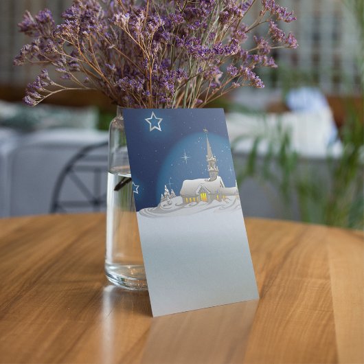 Kerstwinterscène Kaart