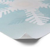 Kerstwinterscène Poster (Hoek)