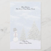 Kerstwinterscènes Briefpapier (Voorkant)