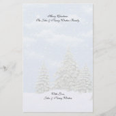 Kerstwinterscènes Briefpapier (Voorkant)
