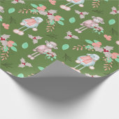 Kerstwinterschaap Cadeaupapier (Hoek)