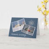 Kerstwinterschuren Kaart (Gele Bloem)