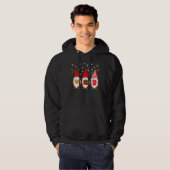 Kerstwinterslaap Drie tuingnomen paj Hoodie (Voorkant volledig)