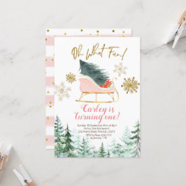 Kerstwinterslaapje Oh wat een leuke eerste verjaar Kaart