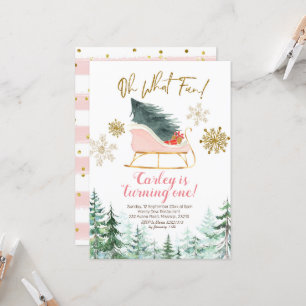 Kerstwinterslaapje Oh wat een leuke eerste verjaar Kaart