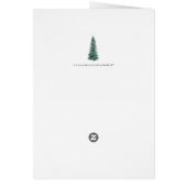 Kerstwintersneeuw één I-liefdeskaart (Achterkant)