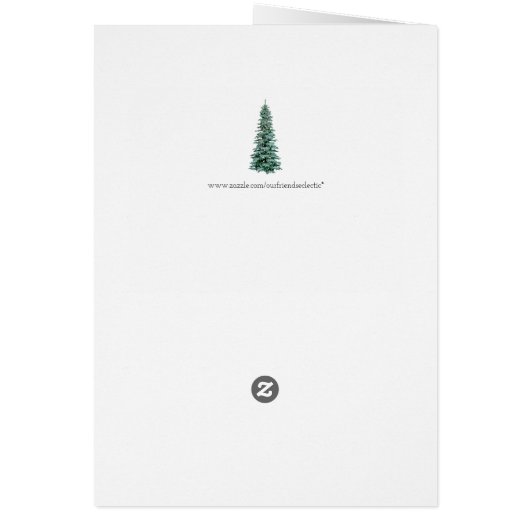 Kerstwintersneeuw één I-liefdeskaart (Achterkant)